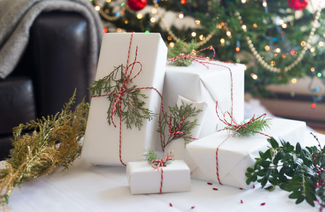 Christmas gifts in eco friendly packaging