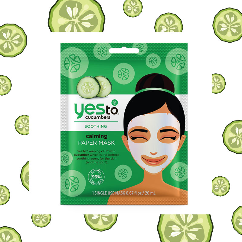 Yes to cucumbers calming paper mask product image