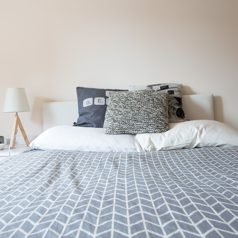 Bed Before - Sustainable & Conscious Bedroom Makeover on a budget