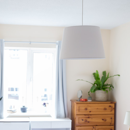 Lamp Shade - Sustainable & Conscious Bedroom Makeover on a budget